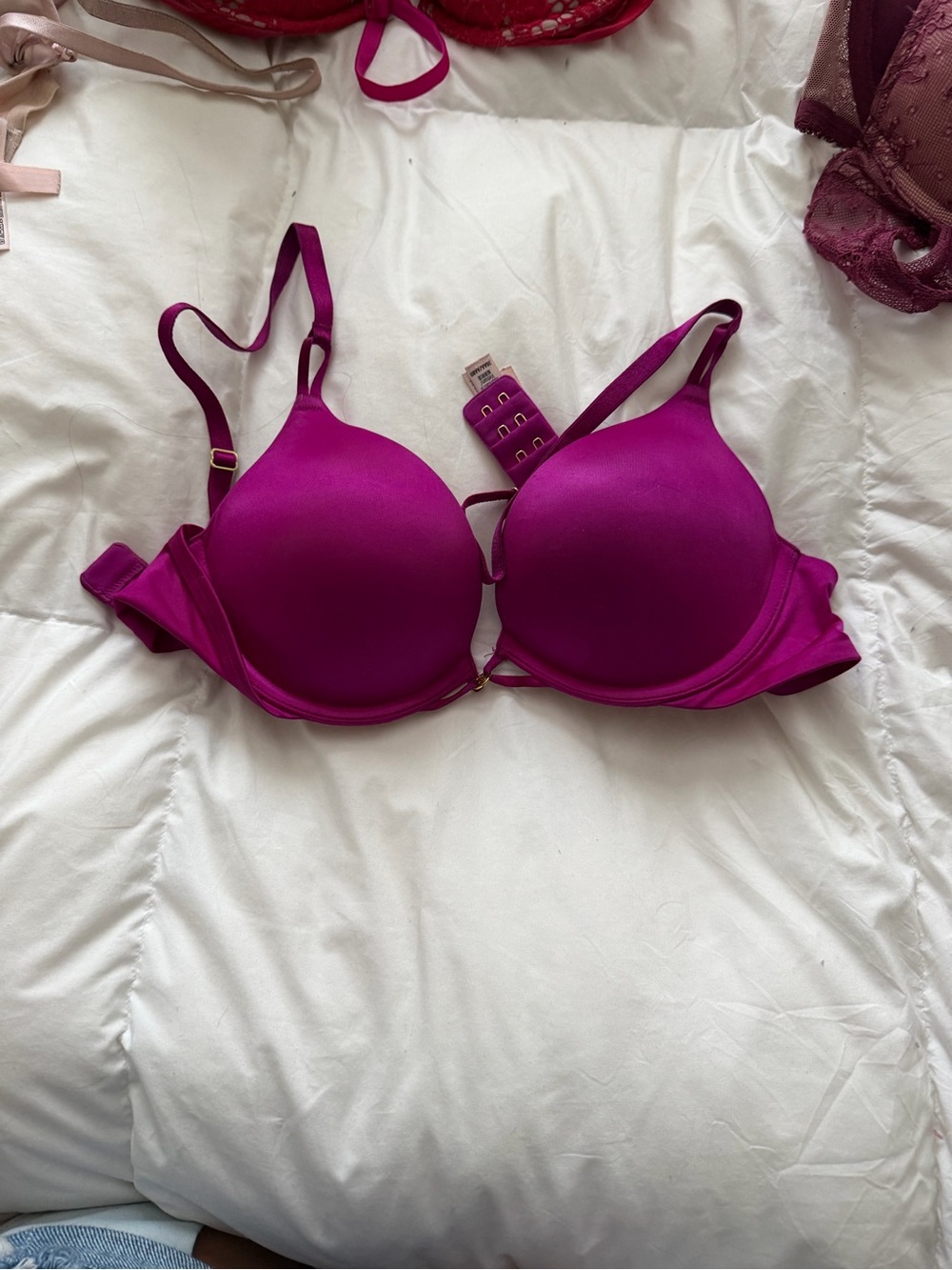 Victoria's Secret Fuchsia Molded Push-Up Bra